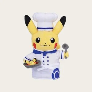 寶可夢咖啡店限定－廚師皮卡丘布偶