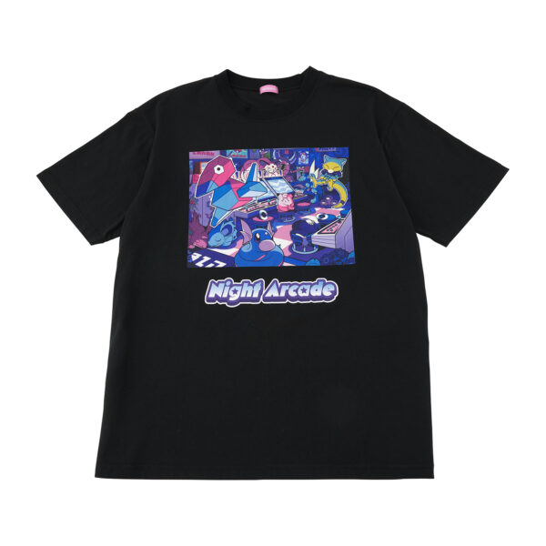 寶可夢中心－Night Arcade系列T-Shirt黑零碼
