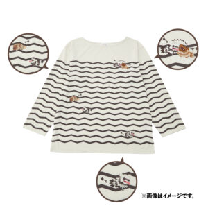 寶可夢中心－同類相聚系列蛇紋熊&伽勒爾蛇紋熊單點刺繡長T-Shirt