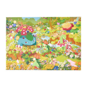 寶可夢中心－百花盛開系列帆布畫