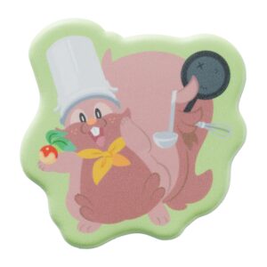 寶可夢中心-Pokopia系列軟萌貼紙藏飽栗鼠(廚師)